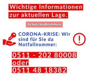 Corona-Schlüsseldienst-Hannover-Massnahmen